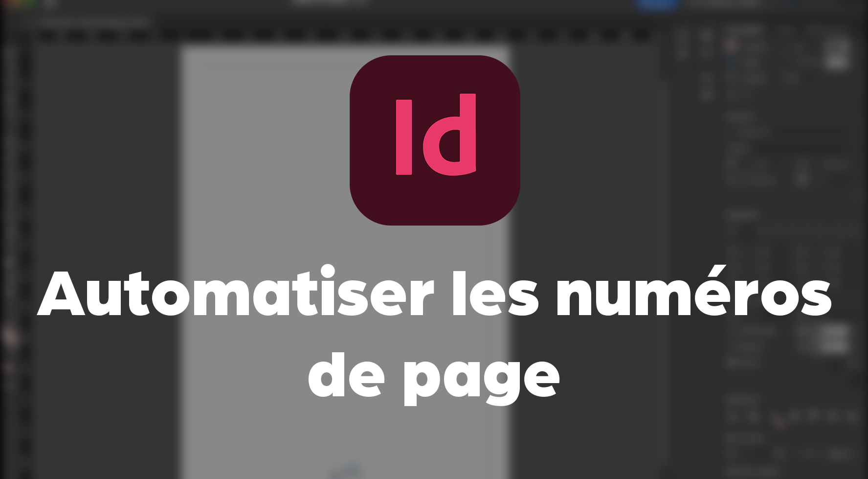 Miniature tuto automatiser numéros pages Final a blue and white abstract background with lines